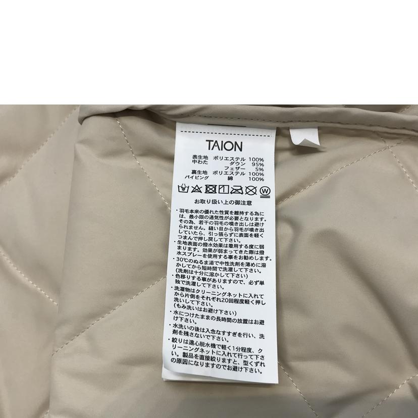 TAION×FREDY タイオン×フレディ/キルティングダウンコート/2-0320-6-28-001//Aランク/51