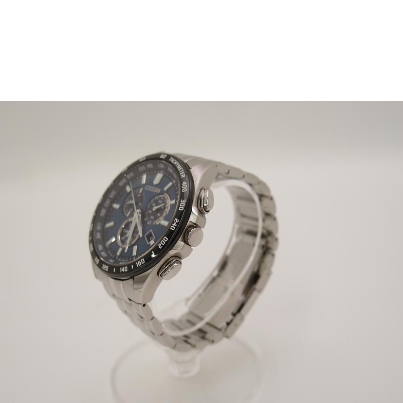 CITIZEN シチズン 腕時計 クロノグラフ 電波ソーラー ネイビー メンズ/シチズンコレクション・クロノ/Eco-Drive/電波/E660-S119936//032050258/ABランク/69