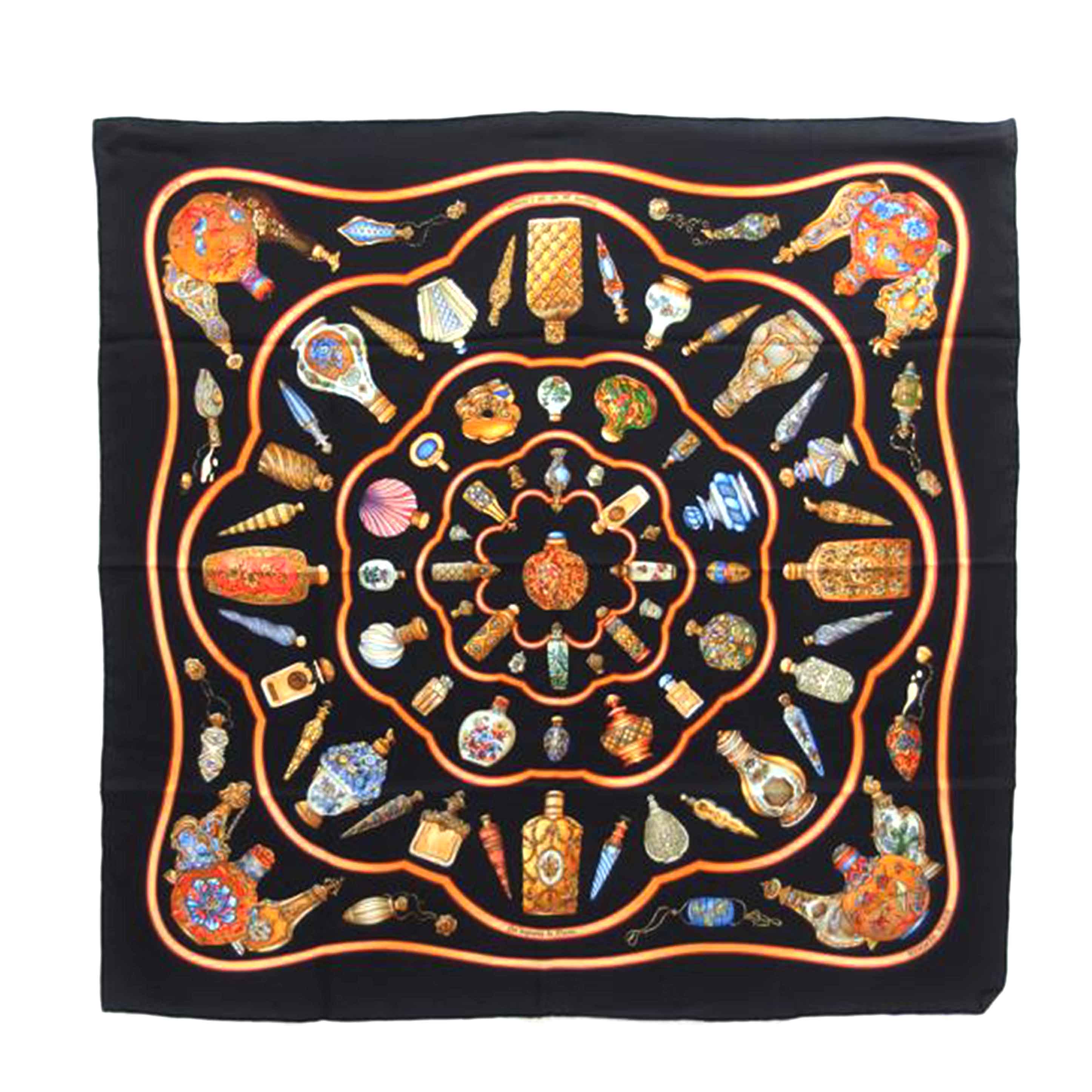 HERMES エルメス/カレ90/Qu’importe le farcon/香水瓶/シルクスカーフ//ABランク/04