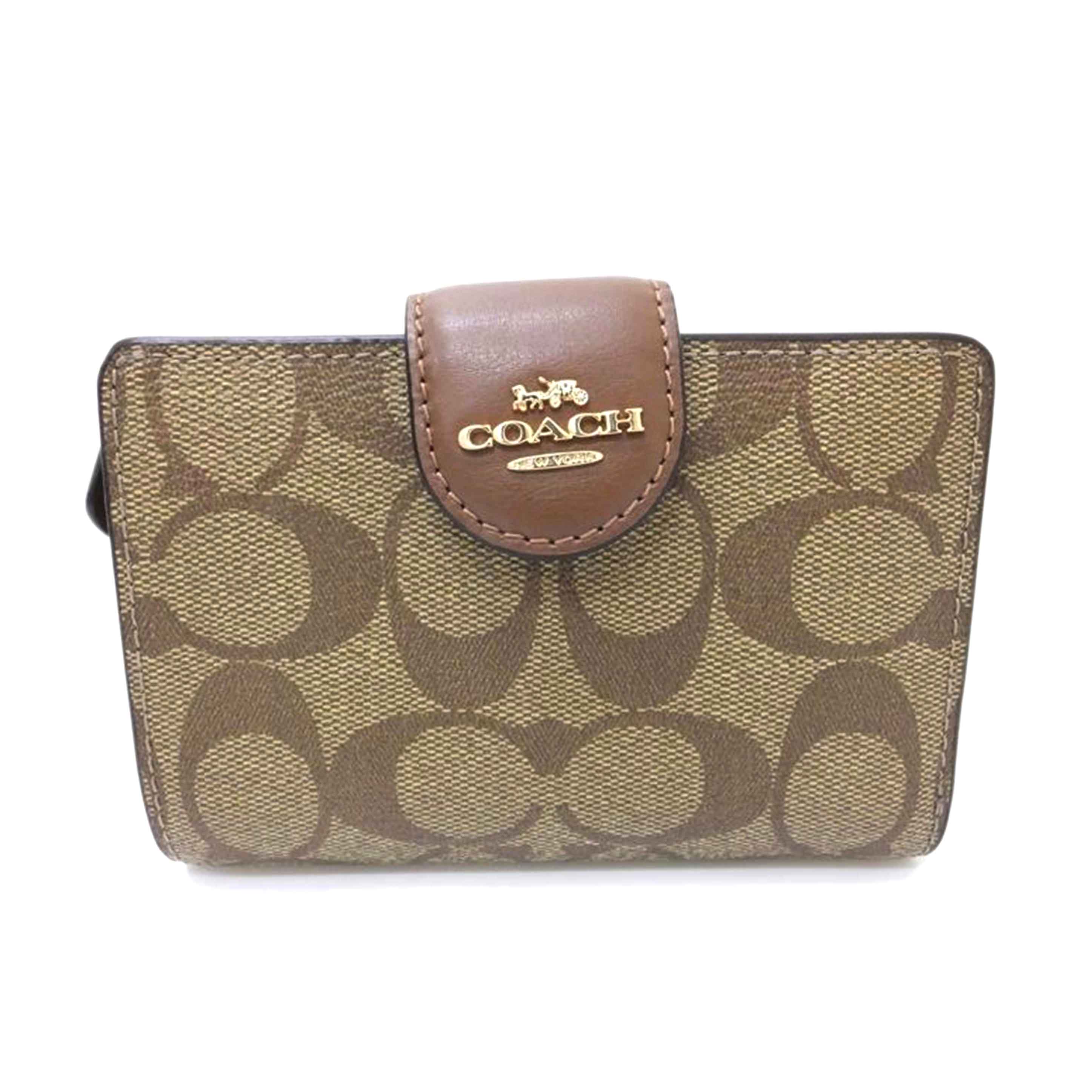 COACH コーチ/シグネチャーL型ファスナー二つ折財布/C0002//B22**/ABランク/88