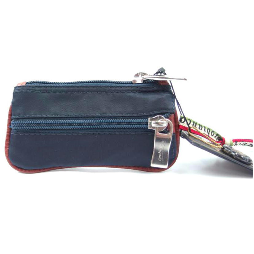 Orobianco オロビアンコ/キーケース コインケース付 ナイロン/レザー ネイビー/茶 /11P-F//SAランク/83