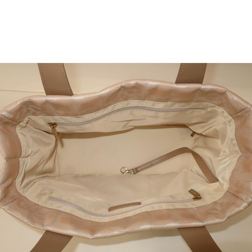 CHANEL シャネル/ニュートラベルライン トートバッグ ハンドバッグ ピンクベージュ 総柄//857****/ABランク/65