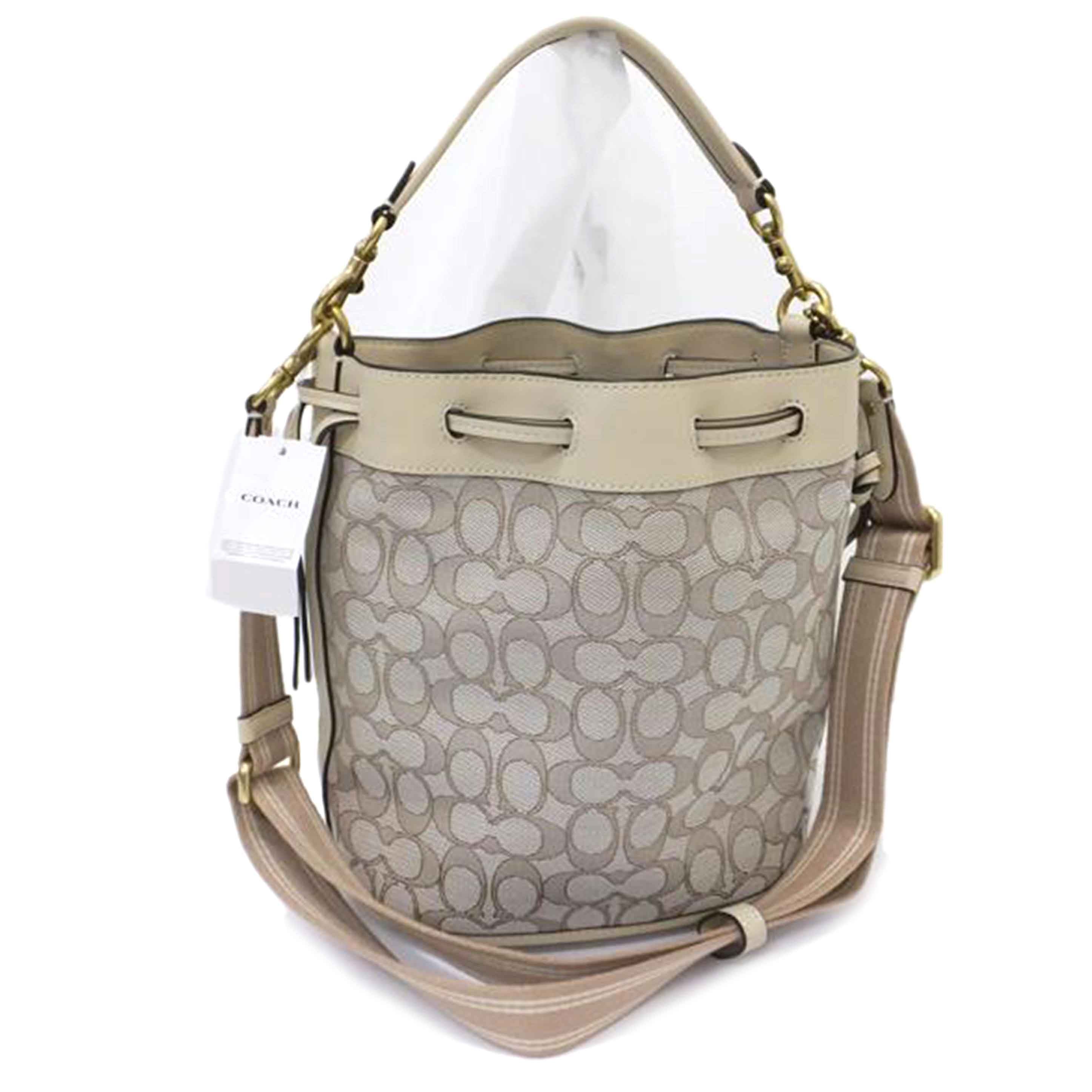 COACH コーチ/シグネチャー フィールドバケットバッグ/C3853//H21**/Aランク/88