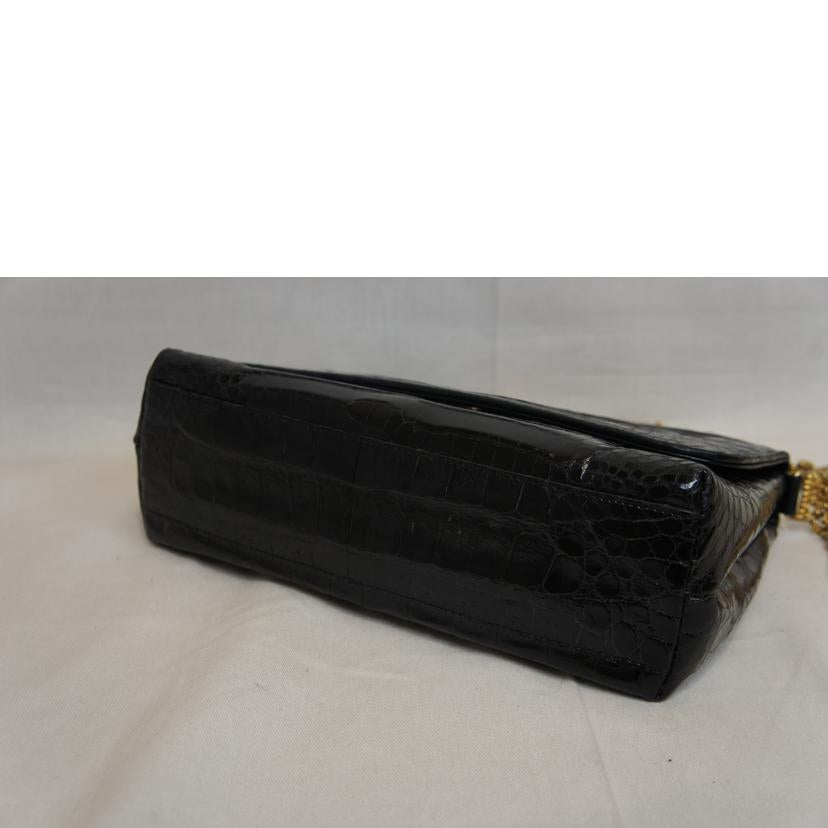 CHANEL シャネル/クロコダイル6連チェーンショルダー//0558109/Bランク/92