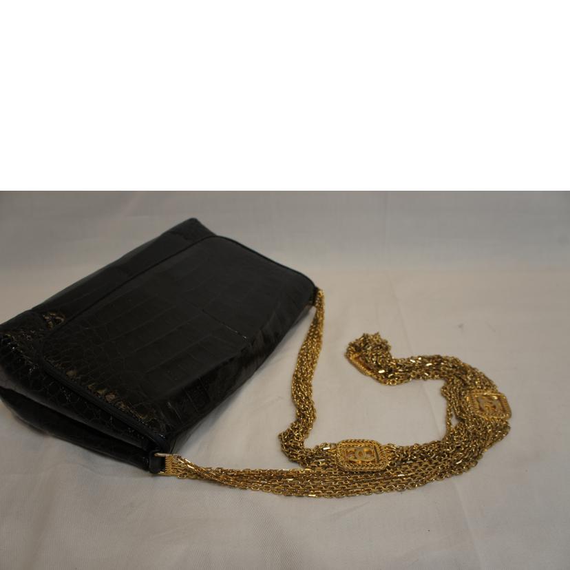 CHANEL シャネル/クロコダイル6連チェーンショルダー//0558109/Bランク/92