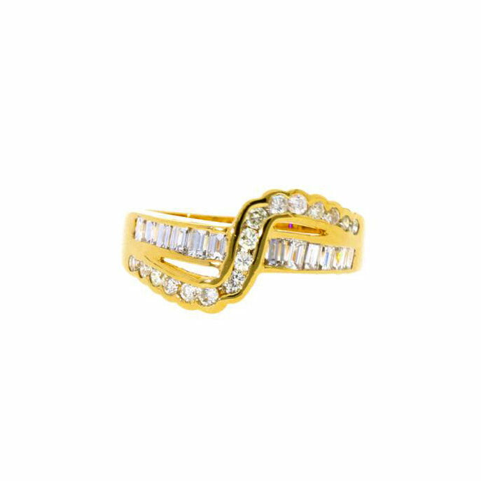 /K18ダイヤリング0.82ct//ABランク/75