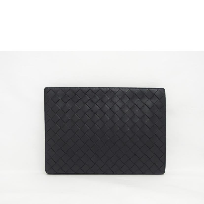 BOTTEGA VENETA ボッテガヴェネタ/イントレチャート/レザークラッチバッグ/ブラック//P02115794X/ABランク/04
