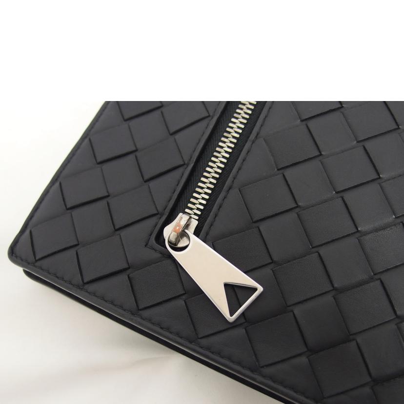 BOTTEGA VENETA ボッテガヴェネタ/イントレチャート/レザークラッチバッグ/ブラック//P02115794X/ABランク/04