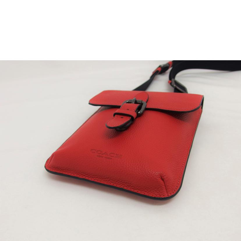 COACH コーチ/レザーミニショルダーバッグ/レッド/1309//G2122/Aランク/04