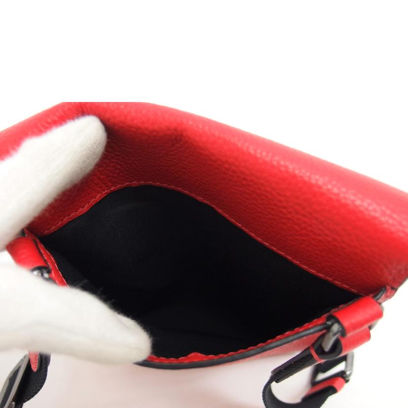 COACH コーチ/レザーミニショルダーバッグ/レッド/1309//G2122/Aランク/04