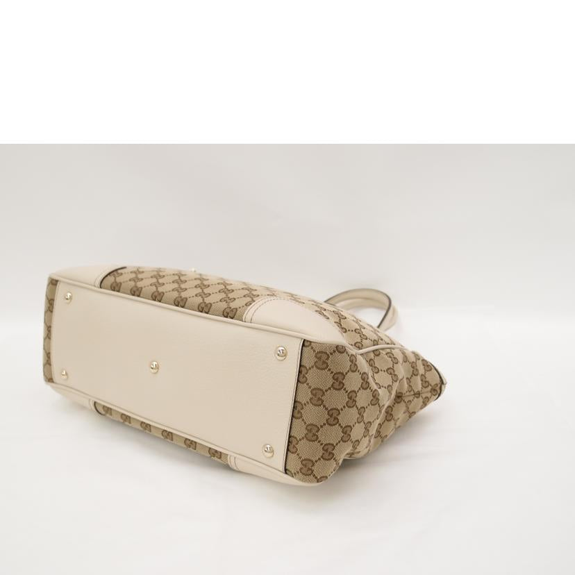 GUCCI グッチ ハンドバック ショルダーバッグ 白 リボン シェリー レディース 肩掛け/プリンシーGGキャンバストート/ホワイト/177052//203***/Aランク/69