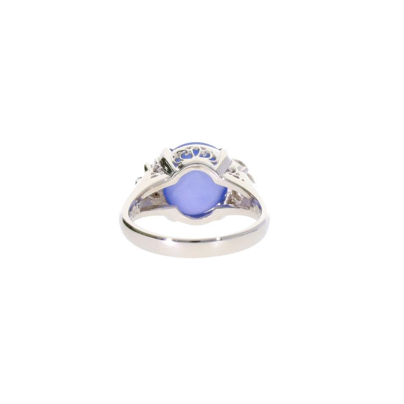 /◎PT900 スターサファイアダイヤリング7.96/D0.22ct//Aランク/75