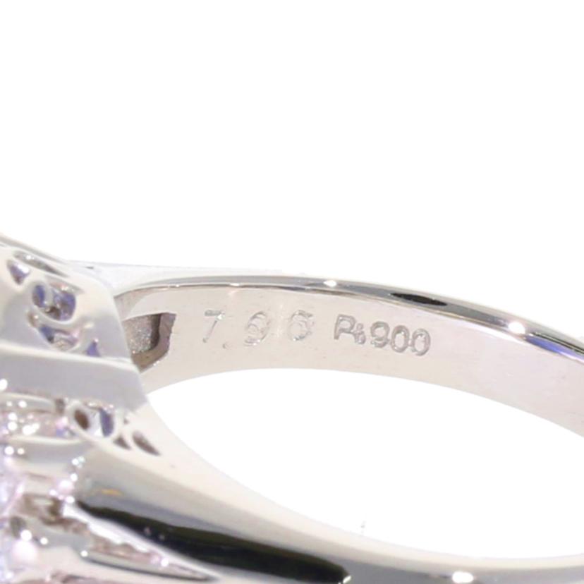/◎PT900 スターサファイアダイヤリング7.96/D0.22ct//Aランク/75