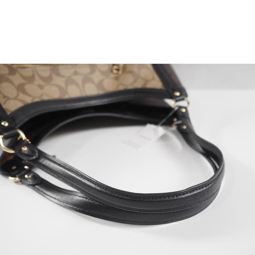 COACH コーチ/クリスティショルダー/ブロックドシグネチャー/カーキx茶x黒/C6831//ABランク/79