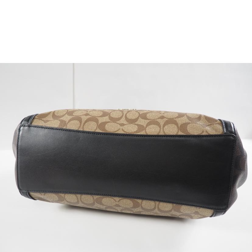 COACH コーチ/クリスティショルダー/ブロックドシグネチャー/カーキx茶x黒/C6831//ABランク/79