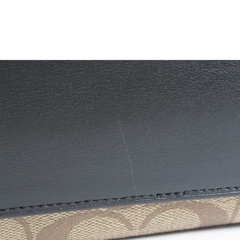 COACH コーチ/クリスティショルダー/ブロックドシグネチャー/カーキx茶x黒/C6831//ABランク/79