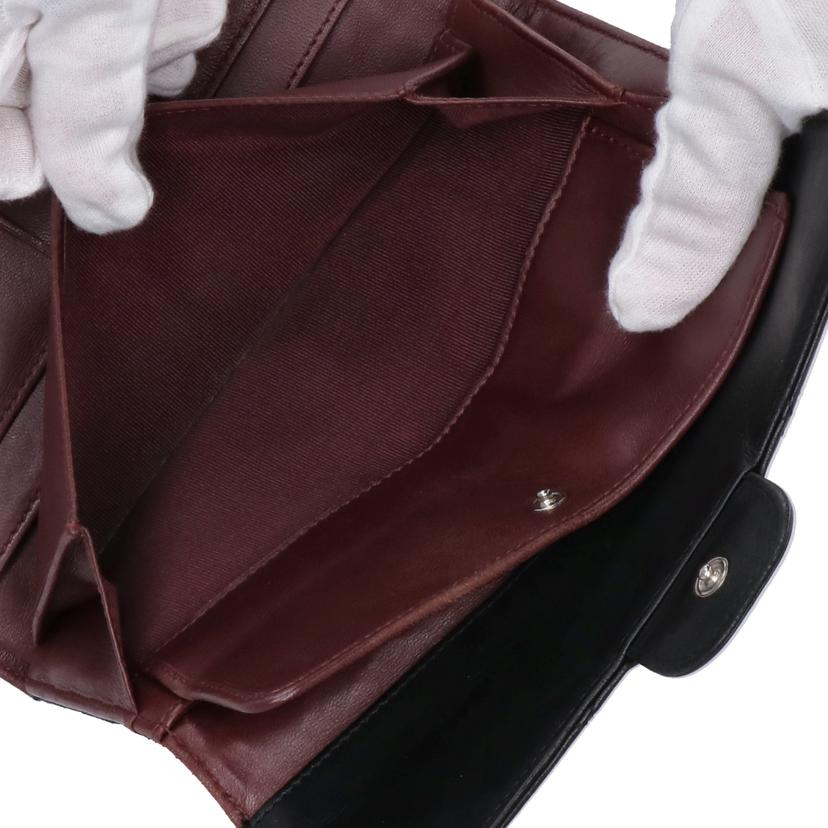 CHANEL シャネル/ラムスキンマトラッセラウンドファスナー長財布//112*****/Bランク/75