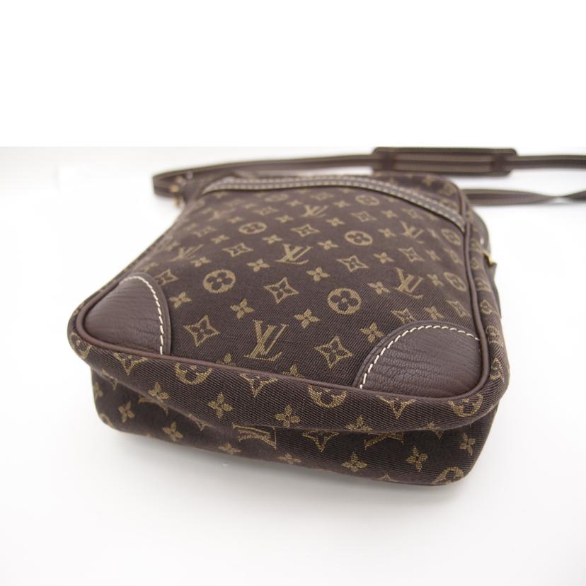 LOUIS VUITTON ルイ・ヴィトン ショルダー 斜め掛け キャンバス レザー ブラウン レディース メンズ/ダヌーブ/モノグラム・ミニラン/エベヌ/M95228//TH1026/ABランク/69