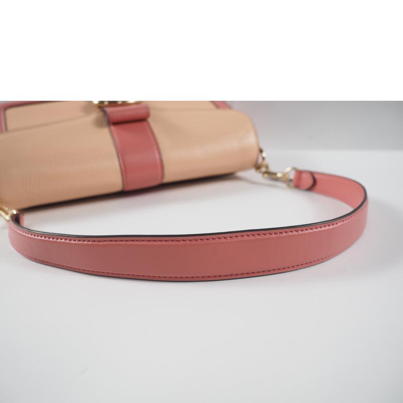 COACH コーチ/2wayバッグ/ゴールドバックル レザー/コーラルPxLオレンジ/C8607//SAランク/79