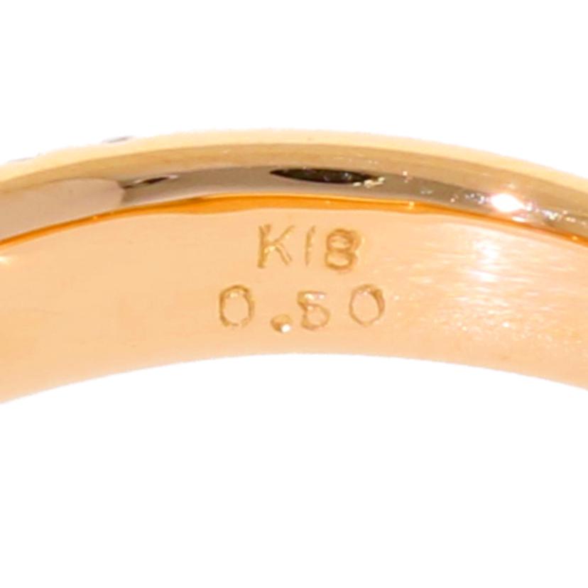 /K18ダイヤリング0.50ct//Aランク/75