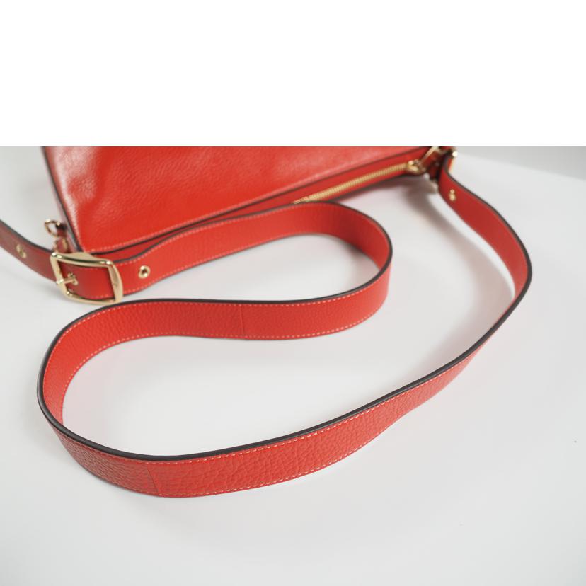 COACH コーチ/ショルダーバッグ/Val Duffle レザー/朱赤/C2818//B22**/Bランク/79