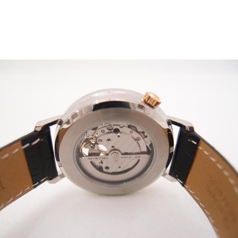 BULOVA ブローバ 腕時計 メンズ 革ベルト クラシック 裏スケ/BULOVA/エアロジェット/自動巻き/98A187//219*****/Aランク/69