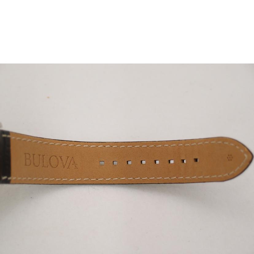 BULOVA ブローバ 腕時計 メンズ 革ベルト クラシック 裏スケ/BULOVA/エアロジェット/自動巻き/98A187//219*****/Aランク/69