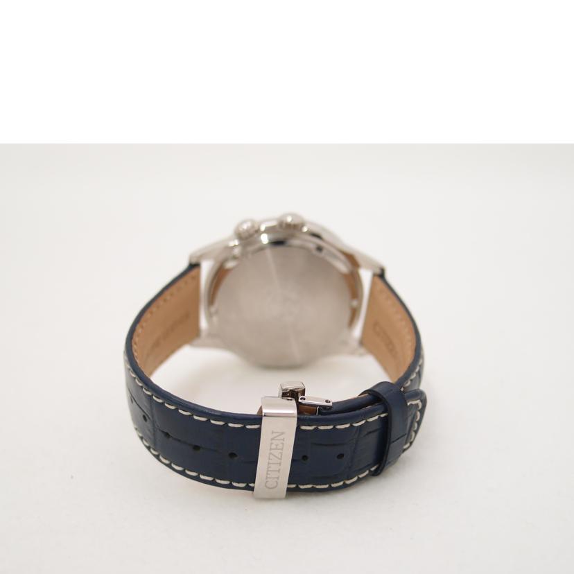 CITIZEN シチズン 腕時計 革ベルト 8729-R005987 ソーラー 白文字盤 デイデイト/キャランドゥリエ/Eco-Drive/海外モデル/BU2020-02A//821******/Aランク/69