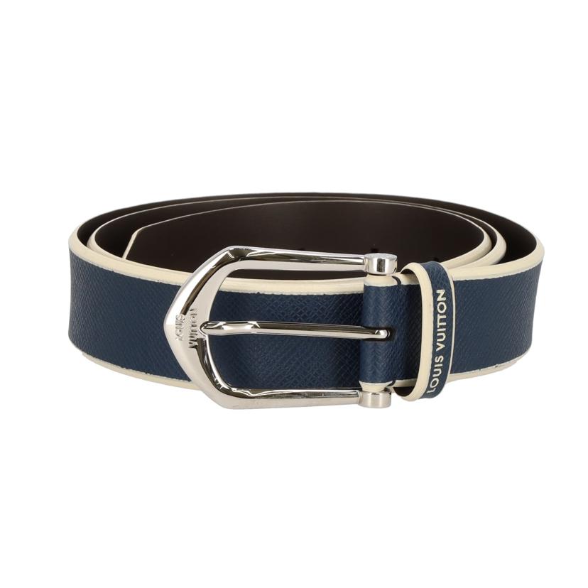 LV ルイヴィトン LOUISVITTON タイガーレザーベルト ブルー/タイガレザーベルト/青 /M9115//BC4***/Aランク/75