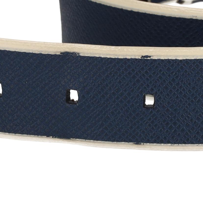 LV ルイヴィトン LOUISVITTON タイガーレザーベルト ブルー/タイガレザーベルト/青 /M9115//BC4***/Aランク/75