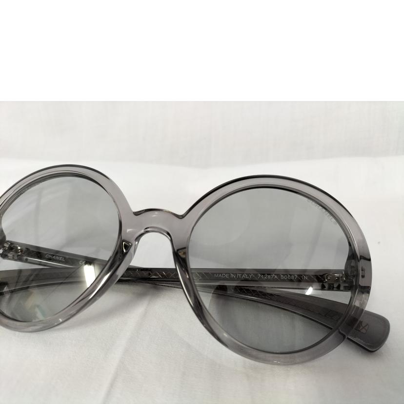 CHANEL シャネル/ラウンド アセテート ココマーク サングラス/71287A//ABランク/52