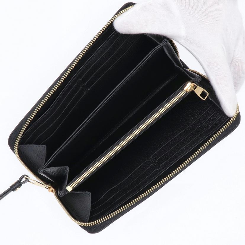 LV ルイ・ヴィトン/ジッピーウォレット/アンプラント/BK/M80481//RFI*/ABランク/75