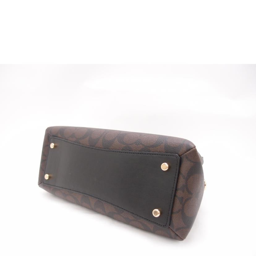 COACH コーチ トートバッグ ハンドバック ショルダーバッグ 斜め掛け 肩掛け 黒 茶 レディース/シグネチャーミニリリーキャリーオール2wayハンド/ブラウン/91494//E21**/SAランク/69