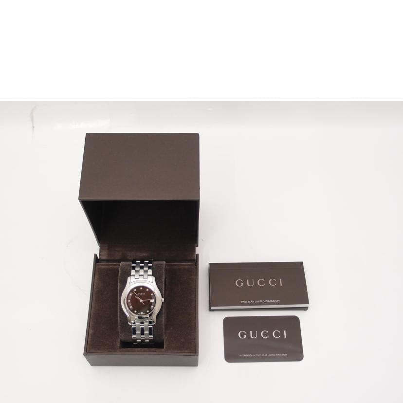 GUCCI グッチ 腕時計 ステンレス ダイヤモンド メンズ 黒/Gクラス・ブラック・11Pダイヤ/メンズ/クオーツ/5500M//11137297/ABランク/69