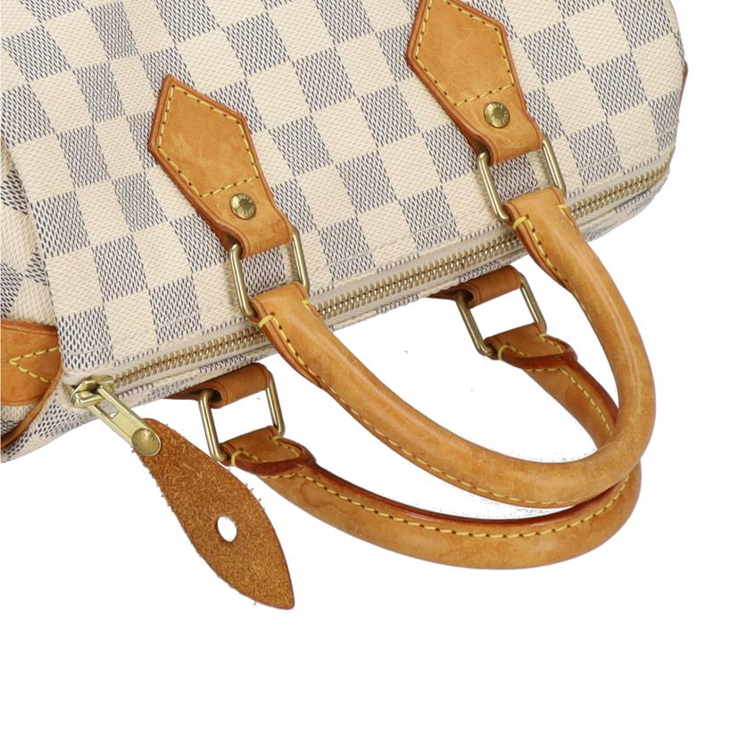 LOUIS VUITTON ルイヴィトン ルイ・ヴィトン ダミエ・アズール 市松模様 ホワイト 白 ボストン ショルダーバッグ ハンドバッグ トートバッグ ブラウン メンズ レディース 定番 人気 LV 斜め掛け 肩がけ/旧型スピーディ25/ダミエ/アズール/N41534//MB1***/Bランク/09