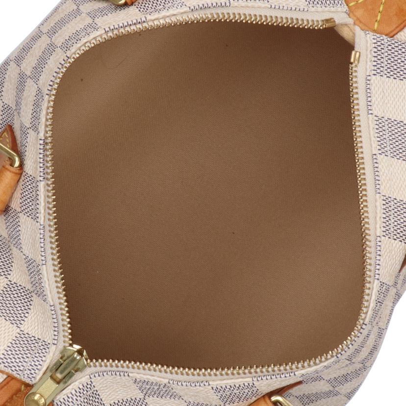 LOUIS VUITTON ルイヴィトン ルイ・ヴィトン ダミエ・アズール 市松模様 ホワイト 白 ボストン ショルダーバッグ ハンドバッグ トートバッグ ブラウン メンズ レディース 定番 人気 LV 斜め掛け 肩がけ/旧型スピーディ25/ダミエ/アズール/N41534//MB1***/Bランク/09