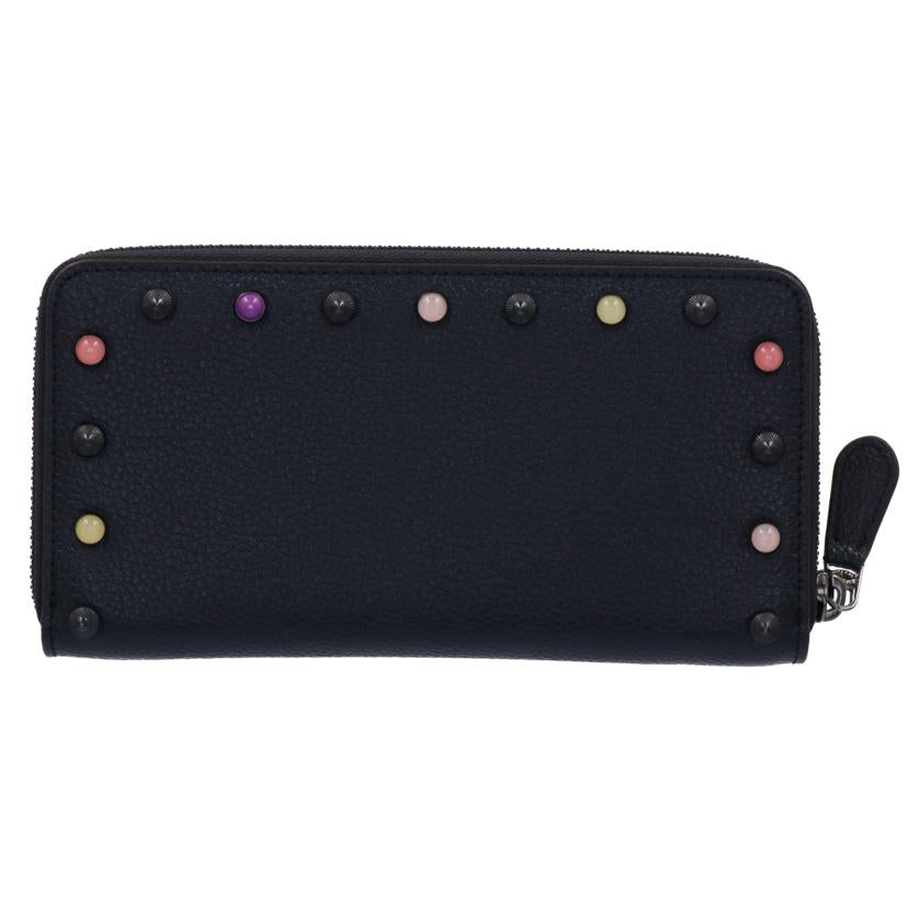 COACH コーチ/スタッズラウンドファスナー長財布/58551//K1880/Aランク/75