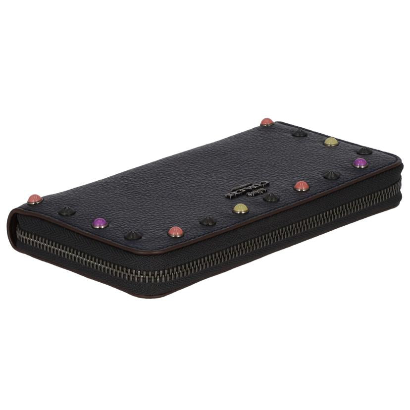 COACH コーチ/スタッズラウンドファスナー長財布/58551//K1880/Aランク/75