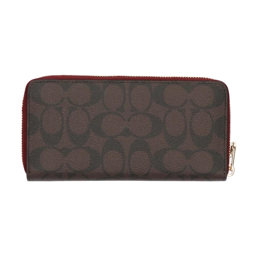 COACH コーチ/シグネチャーラウンドファスナー長財布/CB856//158*/Aランク/75