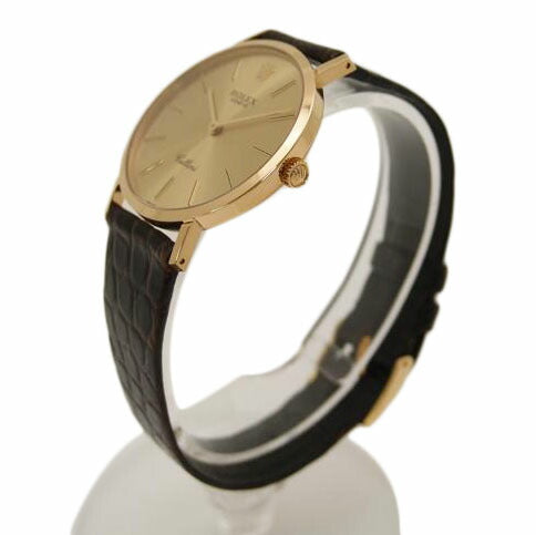 ROLEX ロレックス 手巻き K18YG オーバーホール済 新品仕上済 1991年頃製造 ヴィンテージ メンズ/チェリーニ/手巻き/シャンパン文字盤/4112//N596820(1991)/Aランク/69