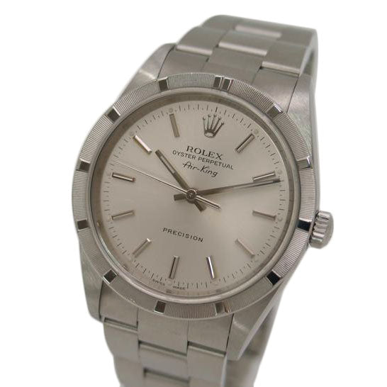 ROLEX ロレックス/エアキング・プレシジョン/シルバー文字盤/P番/14010/P60**********/腕時計 2000年頃製造 外装新品仕上済 オーバーホール済 自動巻キ メンズ/ROLEX/Aランク/69【中古】
