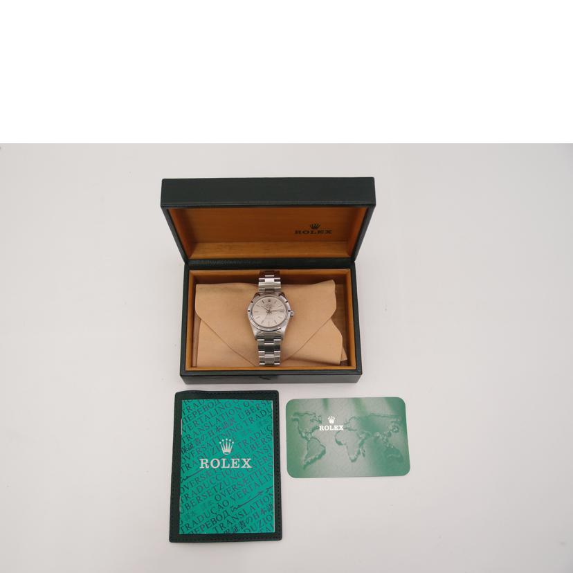 ROLEX ロレックス 腕時計 2000年頃製造 外装新品仕上済 オーバーホール済 自動巻き メンズ/エアキング・プレシジョン/シルバー文字盤/P番/14010//P607998(2000)/Aランク/69