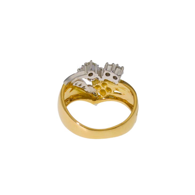 /K18PT900ダイヤリング0.56ct//Aランク/75