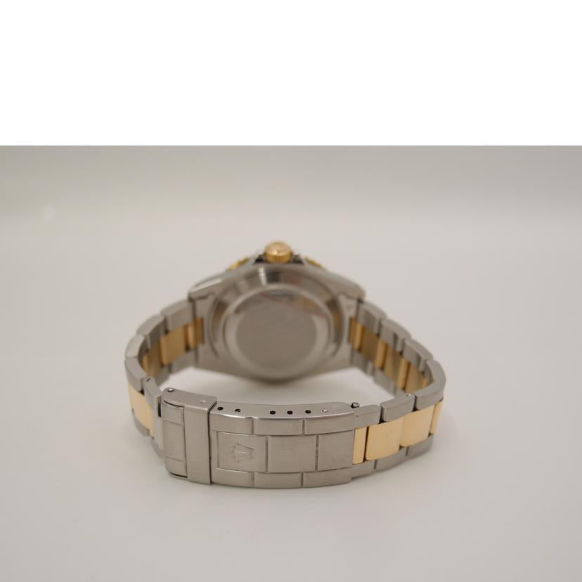 ROLEX ロレックス 腕時計 自動巻き メンズ 外装新品仕上済 L番 1988年頃製造 SS K18YG ブラック スポーツモデル/サブマリーナ・デイト・SS×YG/黒文字盤/L番/16613//L462409(1998)/SAランク/69