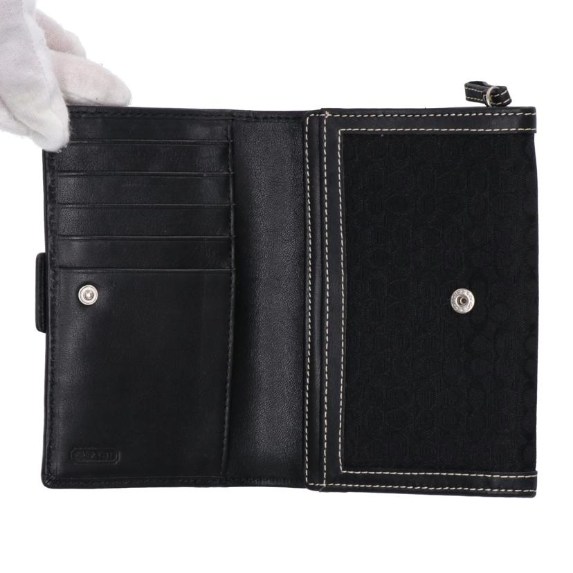 COACH コーチ/ミニシグネチャー二つ折り財布//Aランク/75