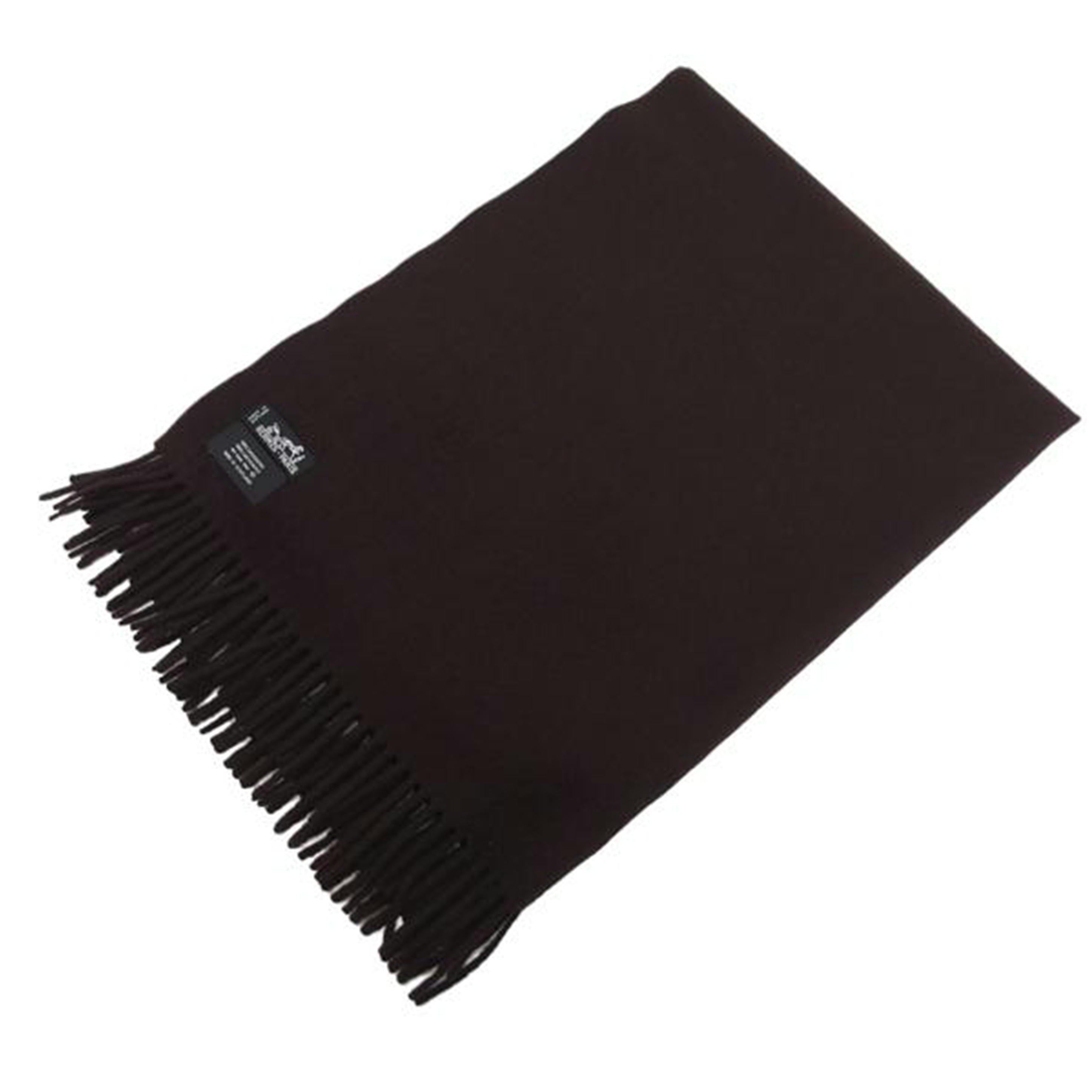 HERMES エルメス/フリンジ/カシミアストール/ブラウン//ABランク/04