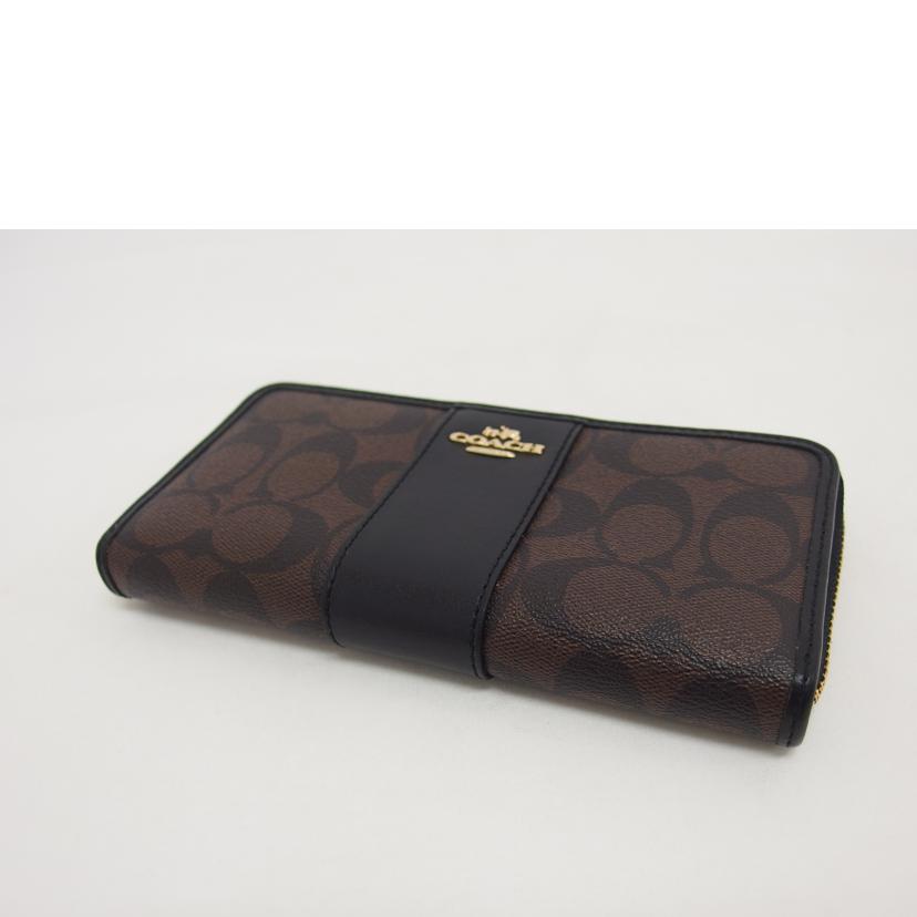 COACH コーチ/シグネチャーストライプ/ラウンドファスナー長財布/F54630//B1729/ABランク/04