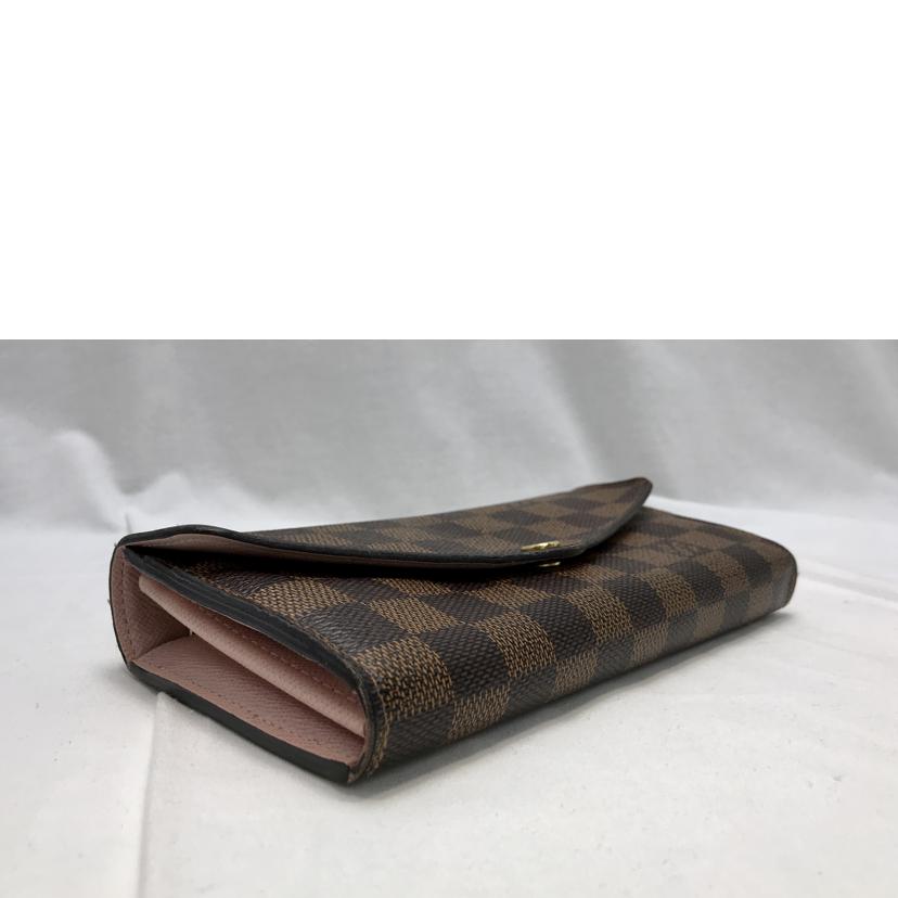 LV ルイヴィトン/ダミエ ポルトフォイユサラ ローズバレリーヌ/N60114//CA1118/Bランク/51