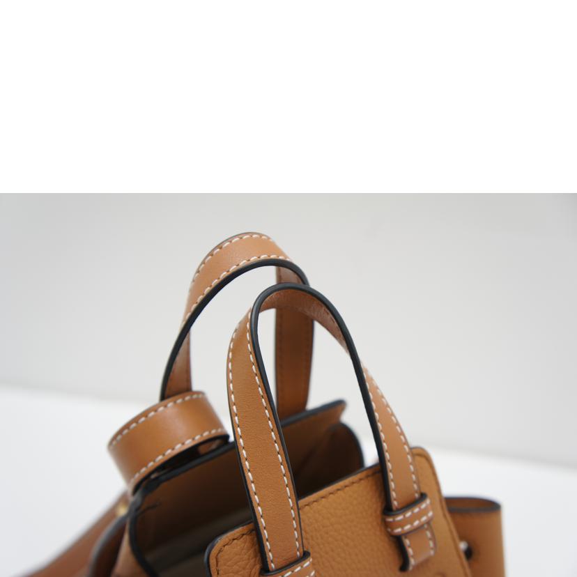 LOEWE ロエベ/ハンモックドローストリングミニ2WAYショルダー/314.12.V07//062047/SAランク/75