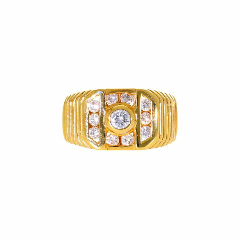 /K18ダイヤリング0.52ct//ABランク/75